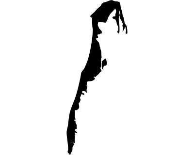 Wandtattoo Insel Hiddensee - Ansicht 1