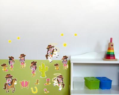 21-teiliges Cowgirls Set Wandtattoo - Ansicht 3