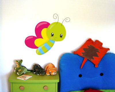 Buntes Wandtattoo  Ser Schmetterling 
