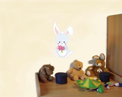 Buntes Wandtattoo 