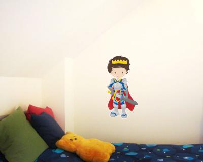 Buntes Wandtattoo  Knig 