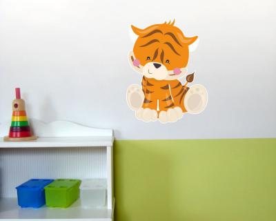 Wandtattoo Tiger aus dem Dschungel