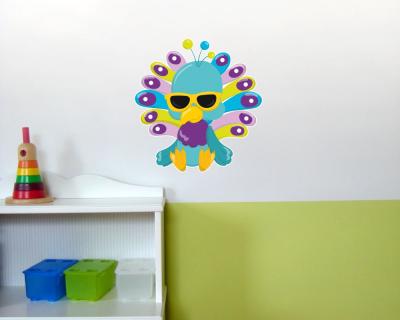 Buntes Wandtattoo 