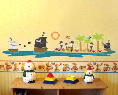 Buntes Wandtattoo 