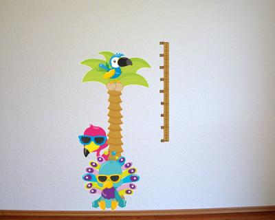 Buntes Wandtattoo 