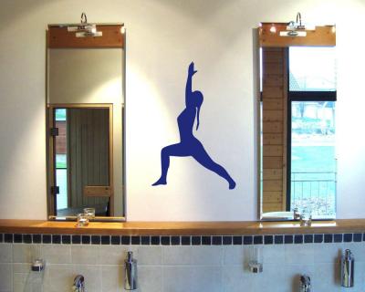 Yoga Virabhadrasana Krieger Wandtattoo