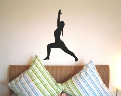 Yoga Virabhadrasana Krieger Wandtattoo - Ansicht 3