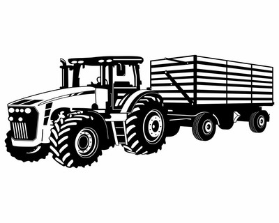 Tasse mit dem Motiv Traktor mit Anhnger - Ansicht 4