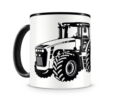 Tasse mit dem Motiv Traktor mit Anhänger
