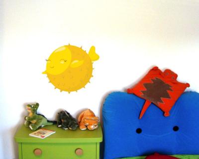 Buntes Wandtattoo 