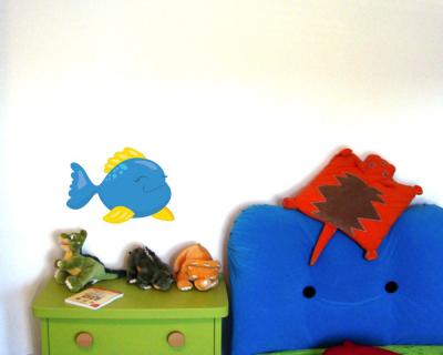 Buntes Wandtattoo 