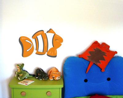 Buntes Wandtattoo 