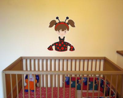 Buntes Wandtattoo 