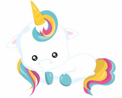Baby Einhorn Aufkleber