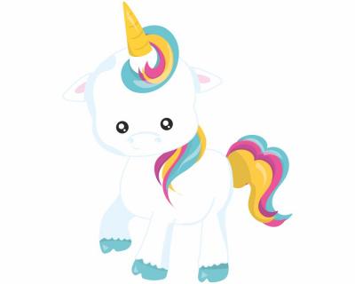 Kleines Einhorn Aufkleber