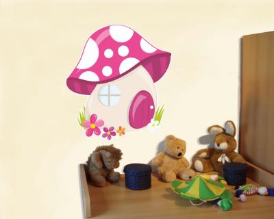 Buntes Wandtattoo 