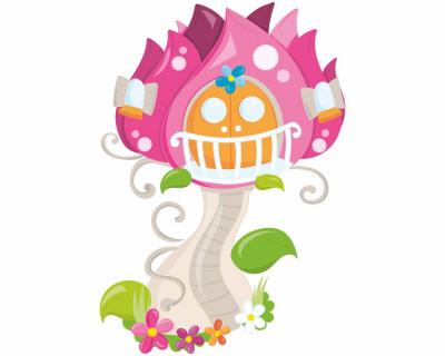 Buntes Wandtattoo 