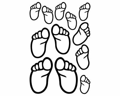 Baby Fe Set Wandtattoo - Ansicht 1