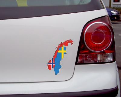 Skandinavien Aufkleber Autoaufkleber - Ansicht 3