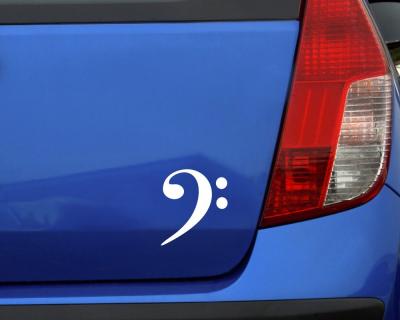 Bassschlssel Aufkleber