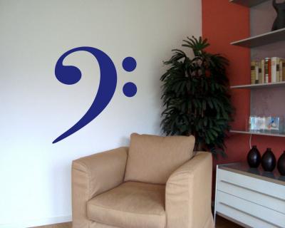 Bassschlssel Wandtattoo - Ansicht 2