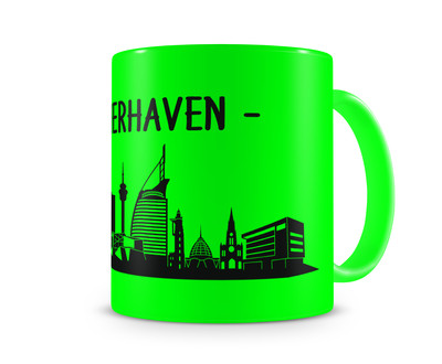 Tasse mit dem Motiv Bremerhaven Skyline