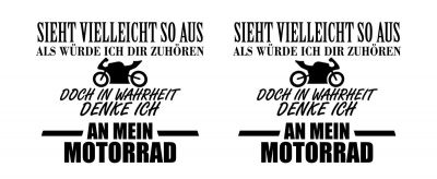 Tasse mit dem Motiv Ich denke an mein Motorrad - Ansicht 2