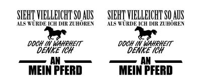 Tasse mit dem Motiv Ich denke an mein Pferd - Ansicht 2
