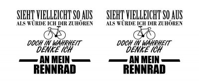 Tasse mit dem Motiv Ich denke an mein Rennrad - Ansicht 2