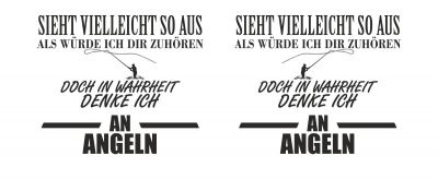 Tasse mit dem Motiv Ich denke an Angeln - Ansicht 2