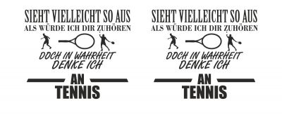 Tasse mit dem Motiv Ich denke an Tennis - Ansicht 2
