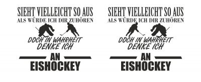 Tasse mit dem Motiv Ich denke an Eishockey - Ansicht 2