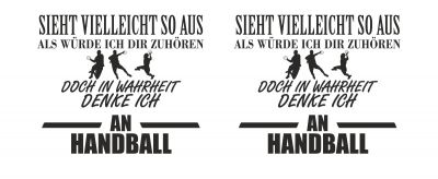 Tasse mit dem Motiv Ich denke an Handball - Ansicht 2