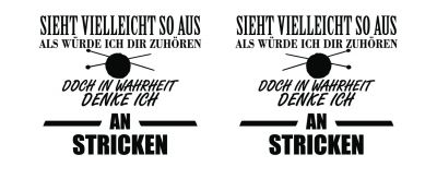 Tasse mit dem Motiv Ich denke an Stricken - Ansicht 2