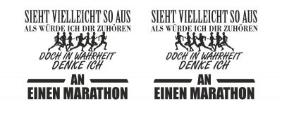 Tasse mit dem Motiv Ich denke an einen Marathon - Ansicht 2