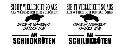 Tasse mit dem Motiv Ich denke an Schildkrten - Ansicht 2