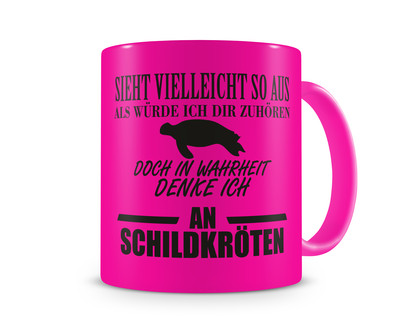 Tasse mit dem Motiv Ich denke an Schildkrten - Ansicht 1