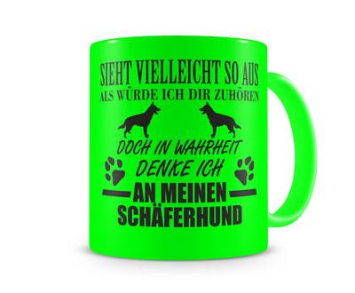 Tasse mit dem Motiv Ich denke an meinen Schferhund