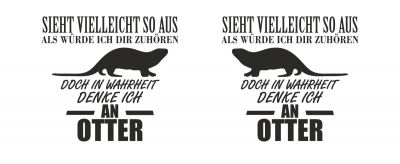 Tasse mit dem Motiv Ich denke an Otter - Ansicht 2
