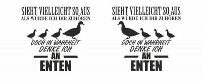 Tasse mit dem Motiv Ich denke an Enten - Ansicht 2