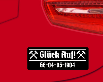 Aufkleber 'Glck Auf! GE-04-05-1904 - Ansicht 2
