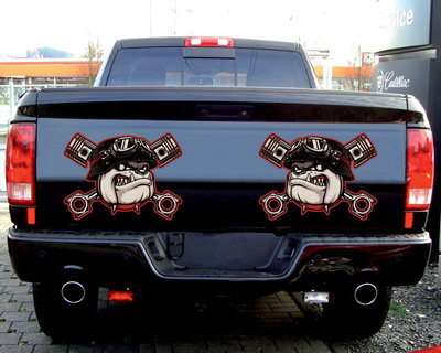 2x Vintage Bulldog Set Aufkleber - Ansicht 2
