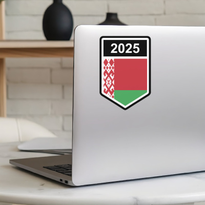 Belarus Wappen mit Jahreszahl Autoaufkleber - Ansicht 5