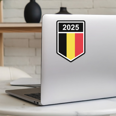 Belgien Wappen mit Jahreszahl Autoaufkleber - Ansicht 5