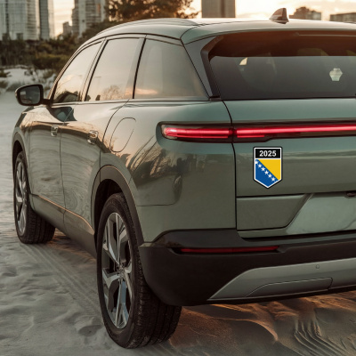 Bosnien und Herzegowina Wappen mit Jahreszahl Autoaufkleber - Ansicht 4