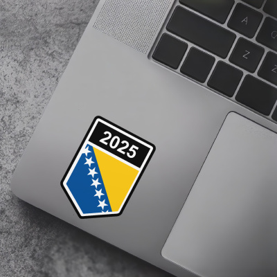 Bosnien und Herzegowina Wappen mit Jahreszahl Autoaufkleber - Ansicht 7