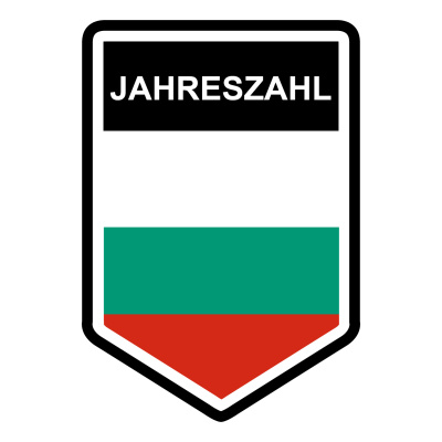Bulgarien Wappen mit Jahreszahl Autoaufkleber
