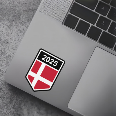 Dnemark Wappen mit Jahreszahl Autoaufkleber - Ansicht 7