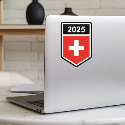 Schweiz Wappen mit Jahreszahl Autoaufkleber - Ansicht 5