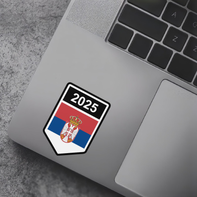 Serbien Wappen mit Jahreszahl Autoaufkleber - Ansicht 7